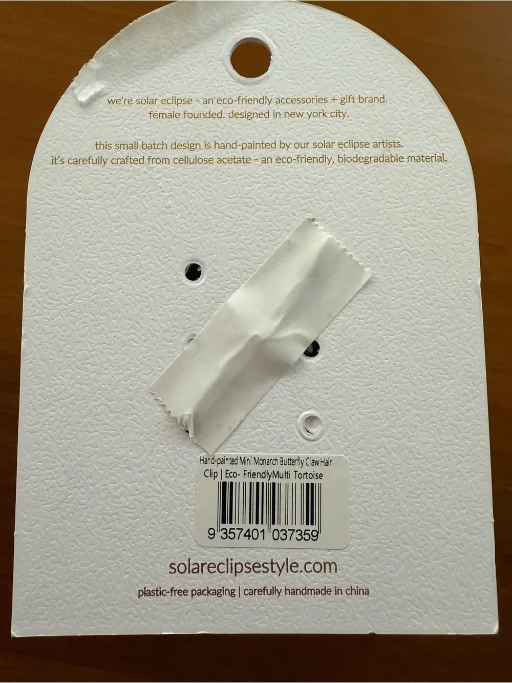 Solar Eclipse Mini Butterfly Hair Claw Clips Set of 2 NWT Swallowtail Monarch